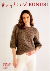 Knitting Pattern - Hayfield 10604 - Bonus Aran - Sweater